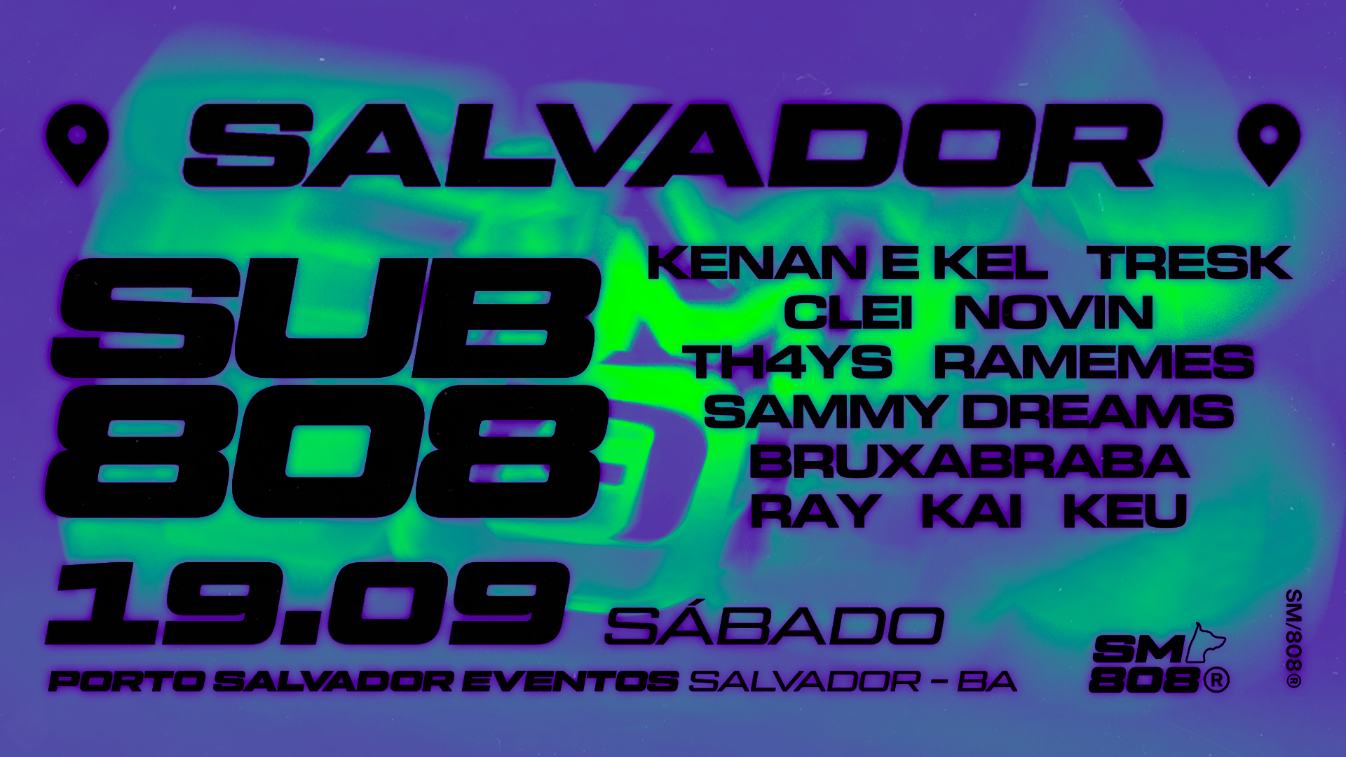 Arte do evento SUBMUNDO 808 Salvador